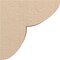 Ekena Millwork 8"W x 16"D x 16"H Classic Crestline Rough Cedar Woodgrain TimberThane Corbel, Primed Tan CORUR08X16X16CRERCPR - alternate 6